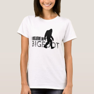 T-shirt Eu acredito em Bigfoot Sasquatch engraçado