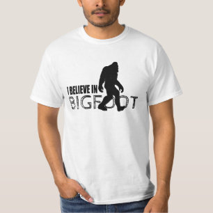 T-shirt Eu acredito em Bigfoot Sasquatch engraçado