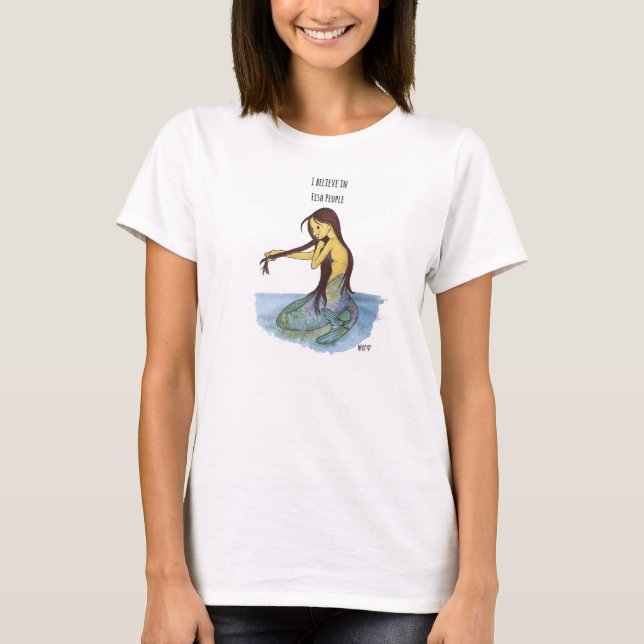 T-shirt eu acredito em pessoas dos peixes (Frente)