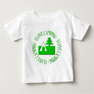 T-shirt Eu adoro acampar