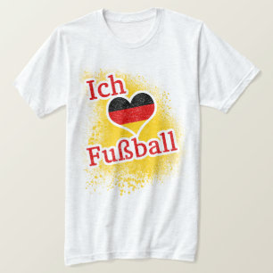 T-shirt Eu adoro futebol Futebol alemão