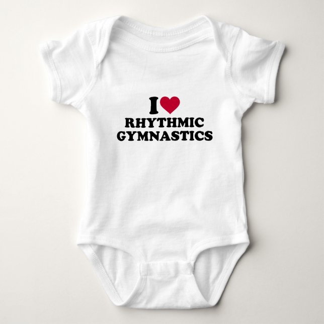 T-shirt Eu adoro ginástica rítmica (Frente)