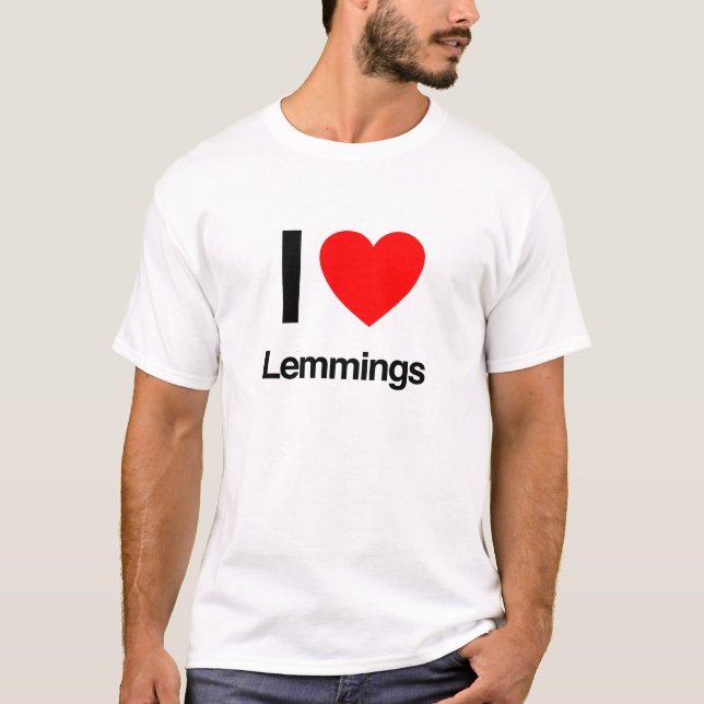 T-shirt eu adoro limmings (Frente)