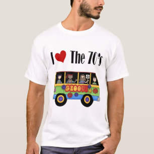 T-shirt Eu adoro os anos 70