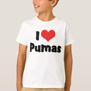T-shirt Eu Adoro Pumas Corações