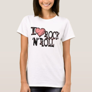 T-shirt Eu adoro rock and roll