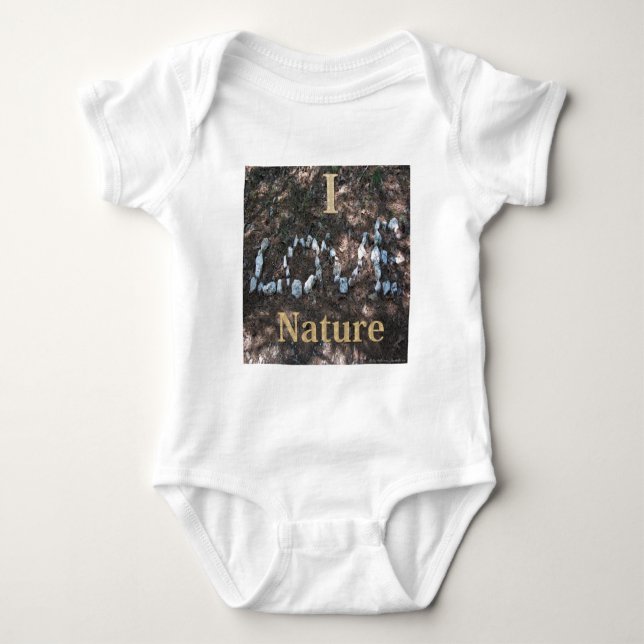 T-shirt Eu adoro Roupa da Natureza e presentes (Frente)