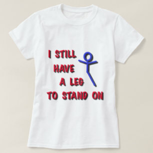 T-shirt Eu ainda tenho um pé a estar sobre, vermelho,