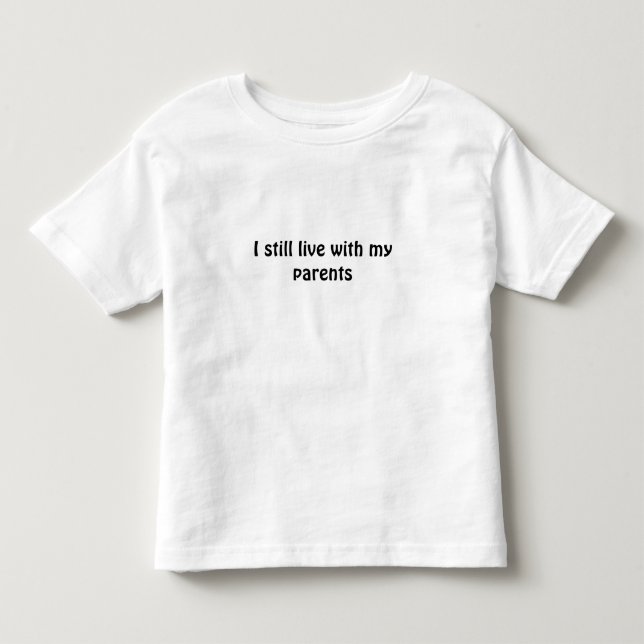 T-shirt Eu ainda vivo com meus pais (Frente)