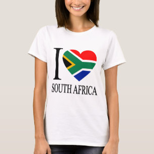 T-shirt Eu amo a África do Sul