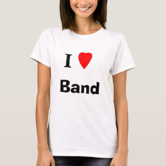 T-shirt eu amo a banda