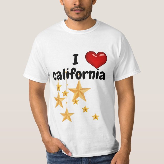 T-Shirt eu amo a Califórnia. (Frente)