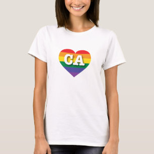 T-shirt Eu amo a Califórnia Orgulho gay