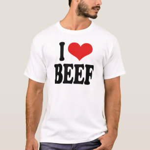 T-shirt Eu amo a carne