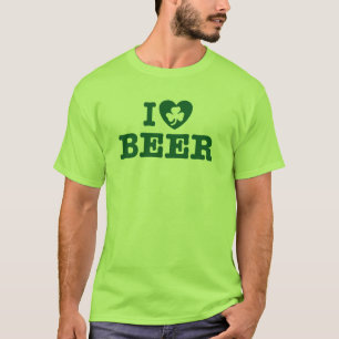 T-shirt Eu amo a cerveja