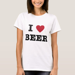 T-shirt eu amo a cerveja