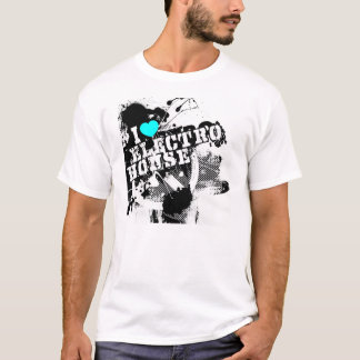 T-shirt Eu amo a electro casa