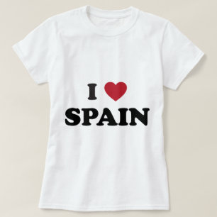 T-shirt Eu amo a espanha