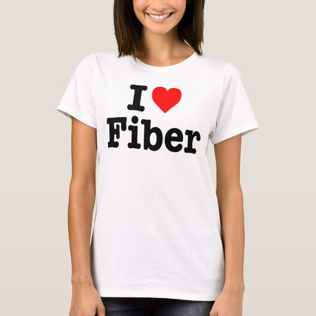T-SHIRT "EU AMO A FIBRA " (Frente)