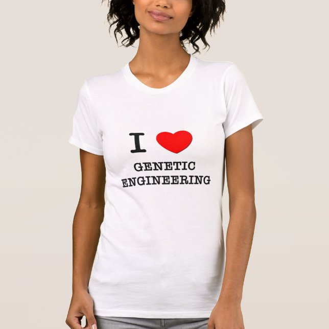 T-shirt Eu amo a genética (Frente)