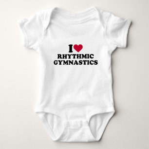 T-shirt Eu amo a ginástica rítmica
