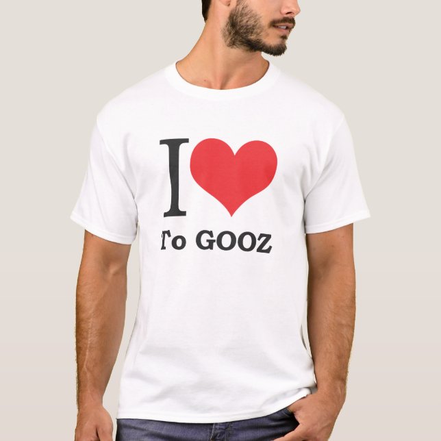 T-shirt Eu amo a Gooz (Frente)
