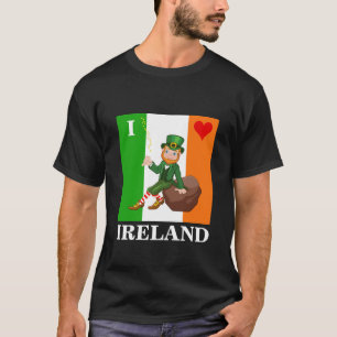 T-shirt Eu amo a Irlanda