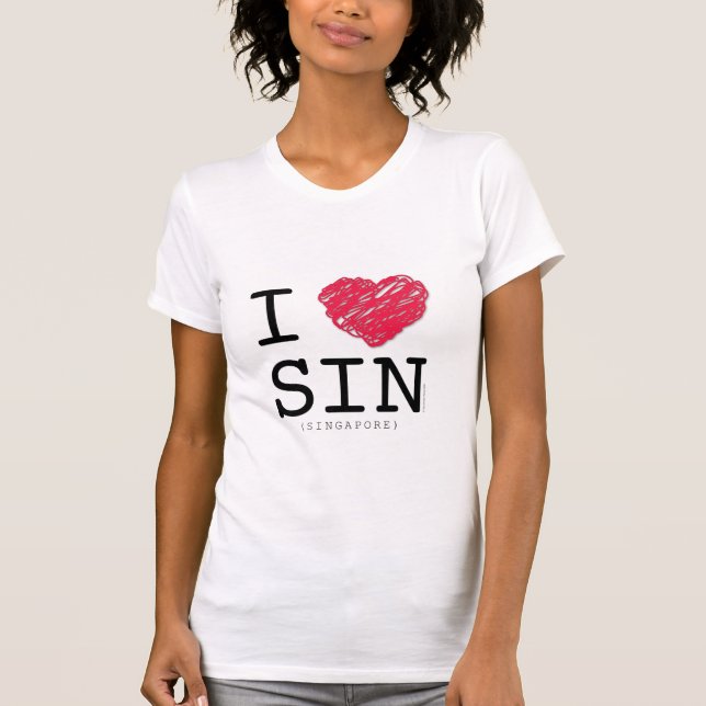 T-shirt EU AMO A LUZ DO SENHOR (Singapura) (Frente)