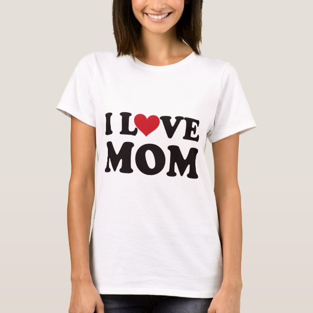 T-shirt Eu amo a mamã (Frente)