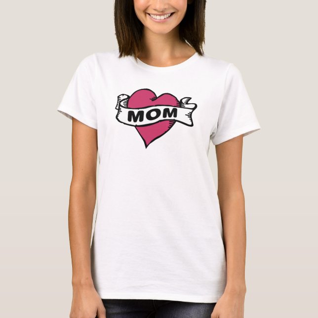 T-shirt Eu amo a mamã (Frente)