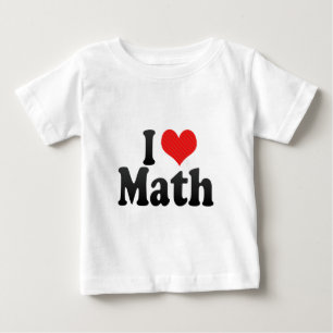 T-shirt Eu amo a matemática