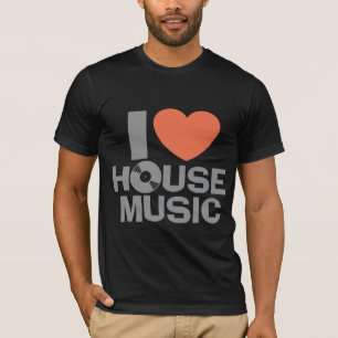 T-shirt Eu amo a música da casa