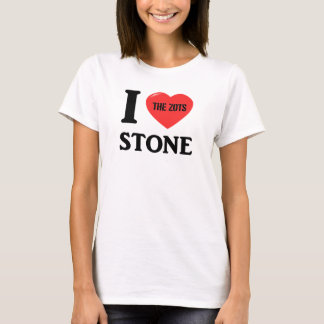 T-shirt Eu amo a pedra
