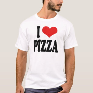 T-shirt Eu amo a pizza
