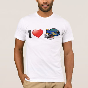 T-shirt Eu amo a princesa Parrotfish