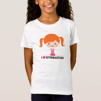 T-shirt Eu amo a separação do lado da menina dos desenhos