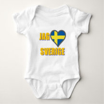 Eu amo a suecia (entalhe Älskar Sverige)