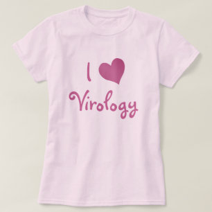 T-shirt Eu amo a virologia