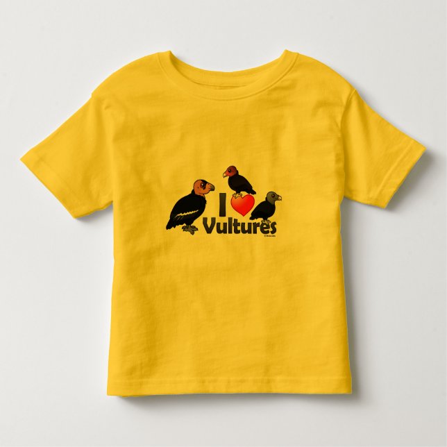 T-shirt Eu amo abutres (America do Norte) (Frente)