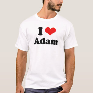 T-shirt Eu amo Adam
