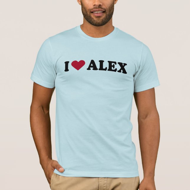 T-SHIRT EU AMO ALEX (Frente)