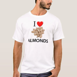 T-shirt Eu amo amêndoas