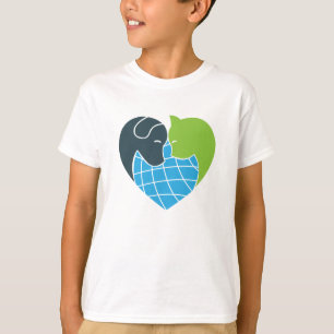 T-shirt eu amo animais