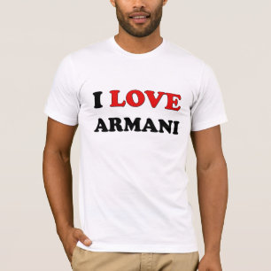 T-shirt Eu amo Armani