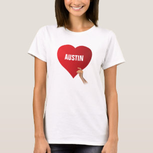 T-shirt Eu amo Austin