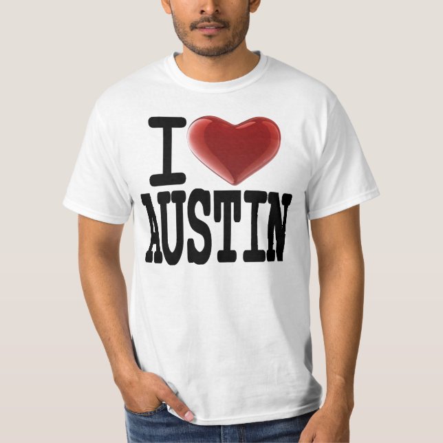 T-shirt Eu Amo AUSTIN (Frente)