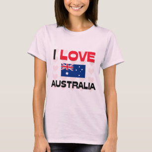 T-shirt Eu amo Austrália