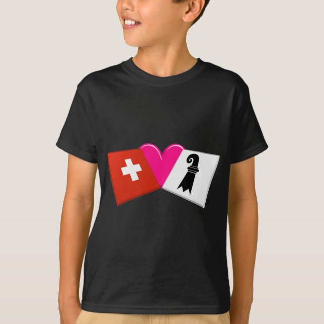 T-shirt Eu amo Basileia-Stadt (Frente)