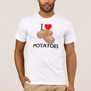 T-shirt Eu amo batatas