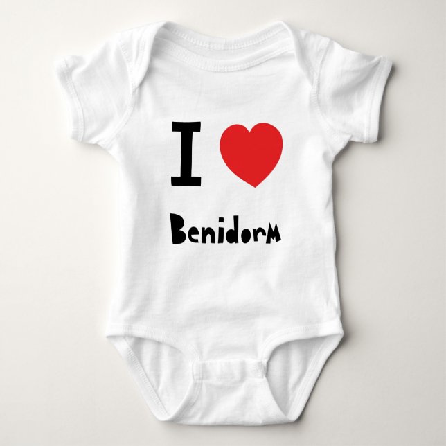T-shirt Eu amo Benidorm (Frente)
